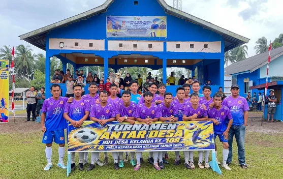 Tim Sepak Bola Desa Limau Manis Menang Telak 3-0 atas Desa Ceruk B