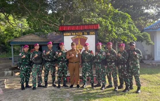 Pengamanan Pulau Terluar Berlanjut, Satgas Marinir Sekatung Resmi Berganti Perso