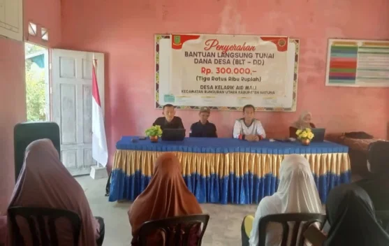 BLT Dana Desa Disalurkan Kepada Warga Kelarik Air Mali