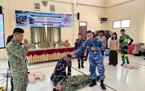 RSAU Lanud RSA Natuna Bekali Siswa SMA Keterampilan BHD