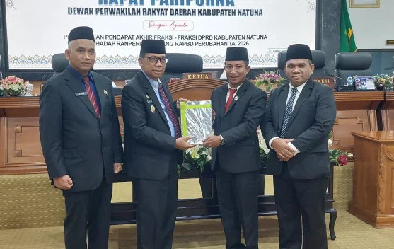 DPRD Natuna Setujui APBD Perubahan 2026, Anggaran Rp1,056 Triliun