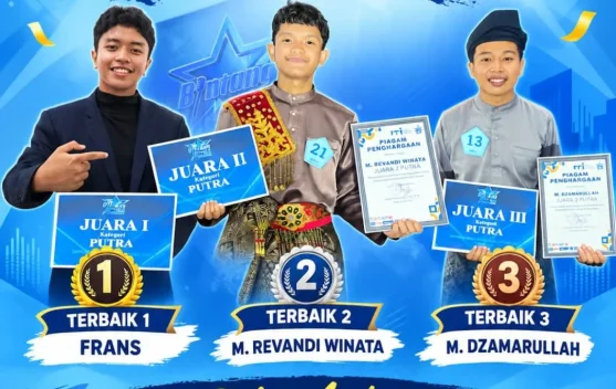 SMAN 2 Bunguran Timur Borong Juara Bintang Radio