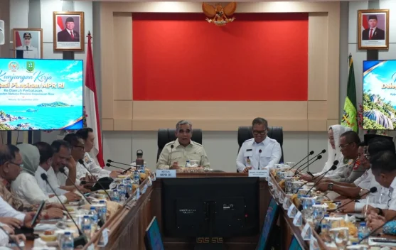 Ketua MPR RI, Ahmad Muzani melakukan kunjungan kerja ke Kabupaten Natuna