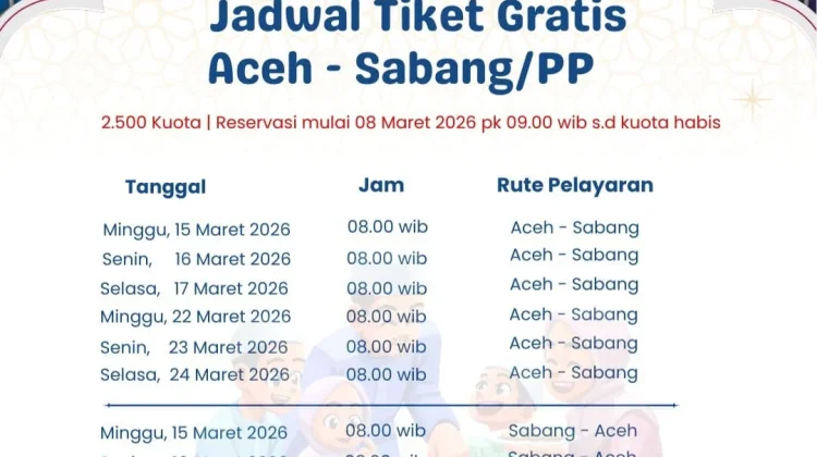 Ini Jadwal Mudik Gratis Kapal Cepat Express Bahari