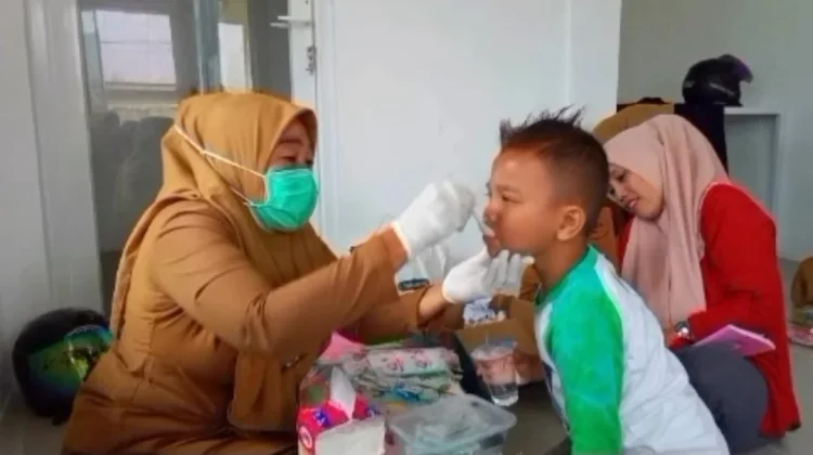 Puskesmas Sukajaya Lakukan Pencegahan Infeksi Cacing sejak Dini