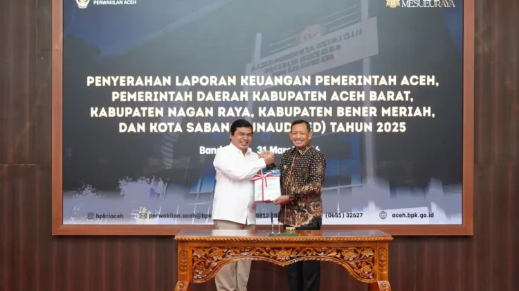 Pemko Sabang Serahkan Laporan Keuangan 2025 ke BPK
