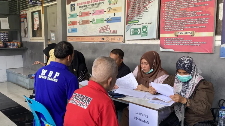 Puskesmas Sukakarya Sabang Gelar Pemeriksaan Kesehatan Rutin Warga Lapas