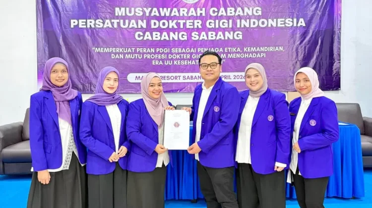Terpilih Aklamasi, drg. Aprianur Ramadhan Kembali Pimpin PDGI Sabang