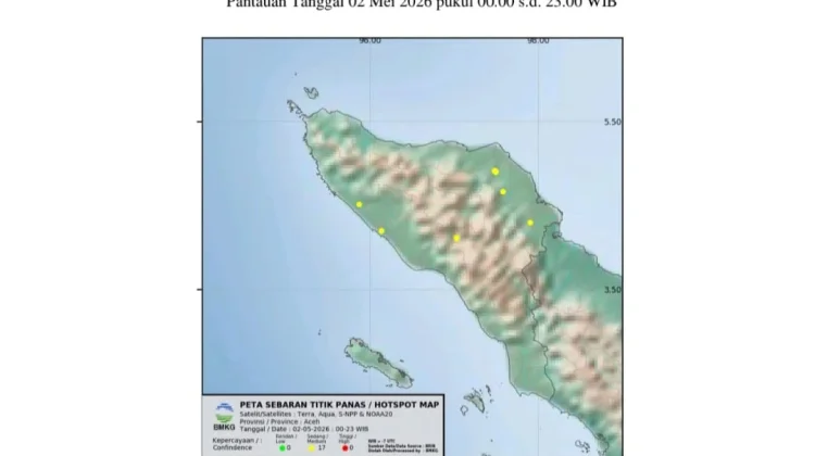 Waspada Karhutla, BMKG Temukan 17 Titik Panas di Aceh