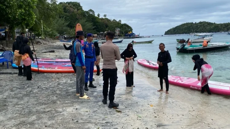 Polisi Amankan Lokasi Objek Wisata Sabang Selama Libur Panjang
