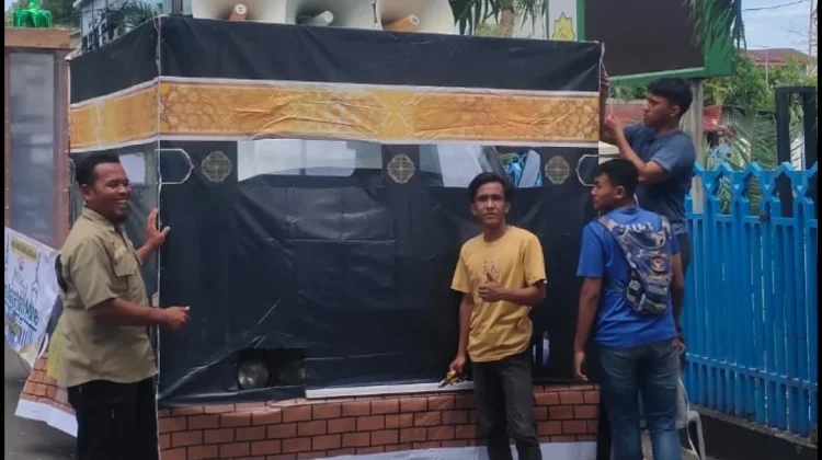 Remaja Masjid Babussalam Sabang Lakukan Persiapan Pawai Takbir Keliling