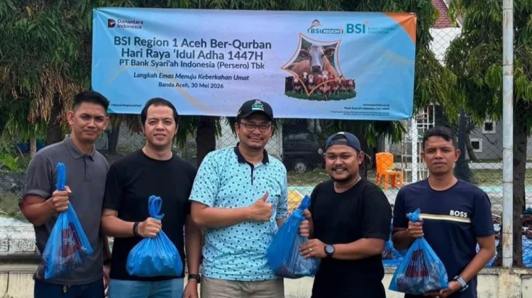BSI Aceh Salurkan 282 Hewan Kurban ke Berbagai Daerah di Aceh