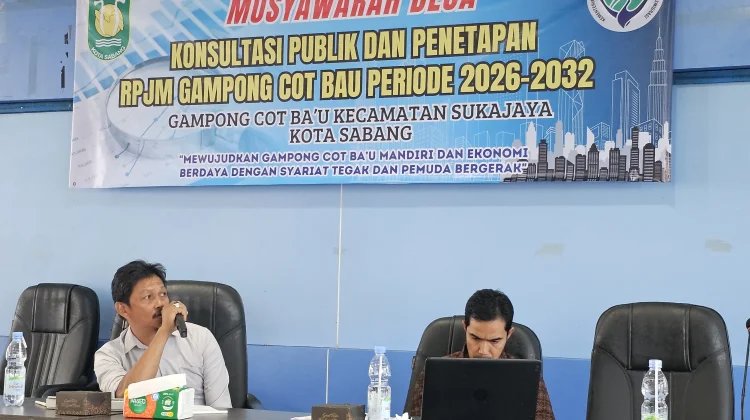 Musyawarah RPJM Digelar, Cot Ba’u Prioritaskan Pemerintahan Bersih