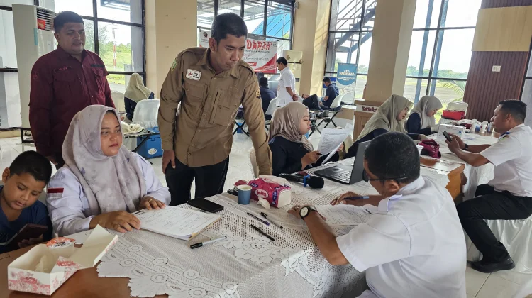 PMI Sabang dan UPBU Maimun Saleh Kolaborasi Gelar Donor Darah