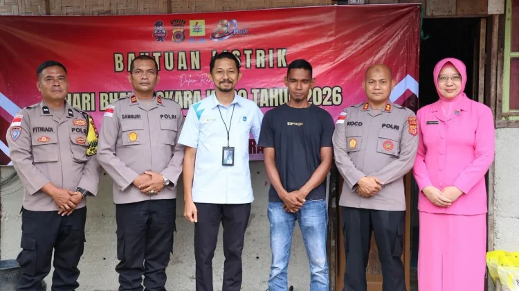 Hari Bhayangkara ke-80, Polres Sabang Hadirkan Sambungan Listrik Gratis bagi Warga