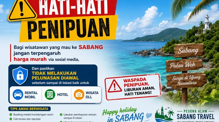 Pokdarwis Iboih Imbau Wisatawan Waspadai Modus Penipuan
