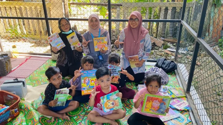 Relawan Literasi Sabang Kenalkan Buku sejak Dini lewat Program LITERPOS