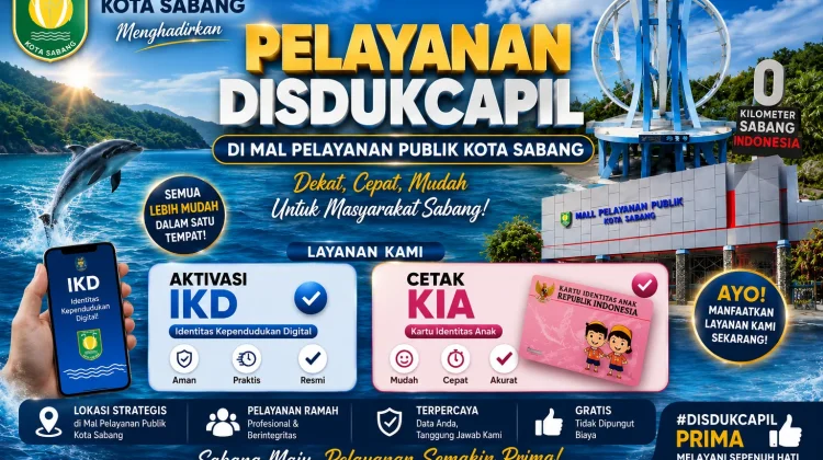 Disdukcapil Sabang Permudah Layanan Adminduk Melalui MPP Kota Sabang