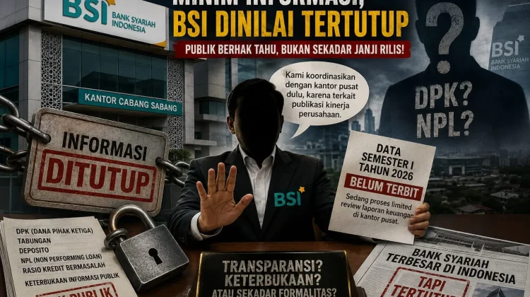 Minim Informasi, Keterbukaan Kinerja BSI Dipertanyakan