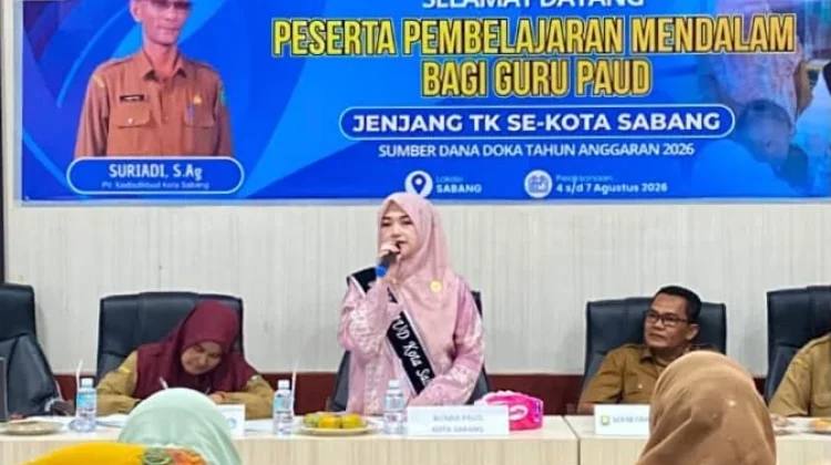 Guru Paud Sabang Didorong Terapkan Pembelajaran Mendalam