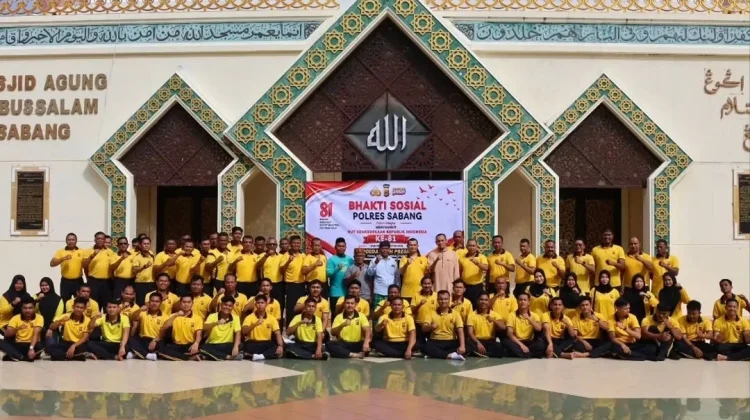 Polres Sabang Gelar Bakti Sosial Sambut HUT ke-81 Kemerdekaan RI