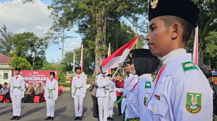 Paskibraka Sabang Dikukuhkan, Wali Kota Tekankan Tanggung Jawab