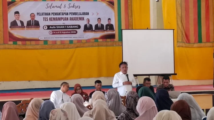 Cabdin Pendidikan Sabang Dorong Guru Mandiri Susun Soal TKA