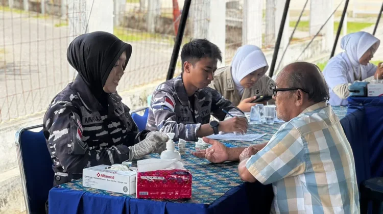 Lanudal Sabang Berikan Layanan Pemeriksaan Kesehatan Gratis untuk Warga