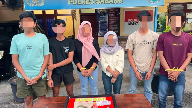 Petugas Amankan Enam Orang Dugaan Penyalahgunaan Narkoba