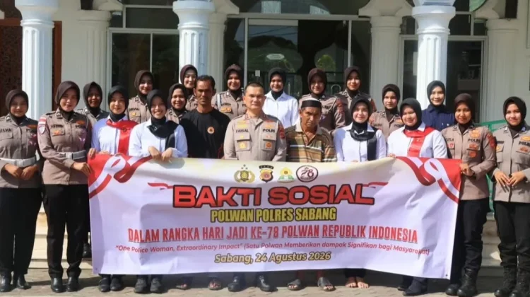 Sambut Hari Jadi Polwan ke-78, Polres Sabang Bersihkan Masjid