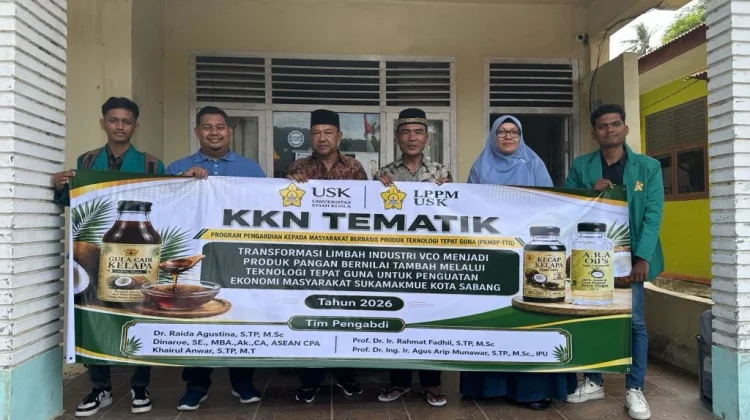 USK Dorong Hilirisasi Kelapa Jadi Produk Bernilai Ekonomi di Sabang