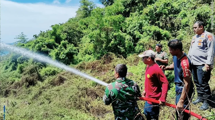 Kebakaran Hutan di Krueng Raya Sabang Berhasil Dipadamkan