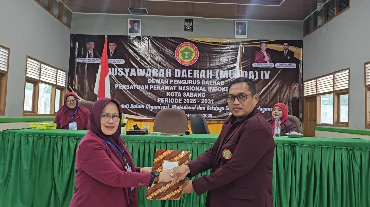 Isniwandi Nahkodai PPNI Sabang, Fokus Perkuat Organisasi dan Peluang Kerja Perawa
