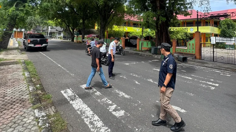 Dishub Sabang Survei Rambu dan Marka Jalan