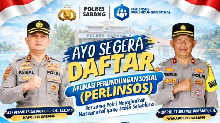 Polres Sabang Ajak Masyarakat Manfaatkan Aplikasi Perlinsos Digital