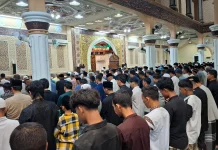 Ratusan Jemaah Padati Mesjid Agung Babussalam Sabang