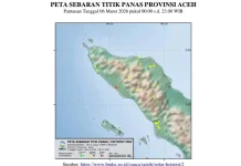 Waspada, Puluhan Titik Panas Terpantau di Aceh