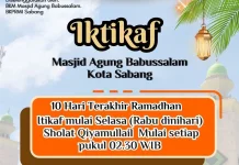 Masjid Agung Babussalam Sabang Gelar Iktikaf Ramadan