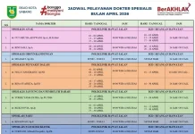 Catat, Jadwal Dokter Spesialis RSUD Sabang Pekan Ini
