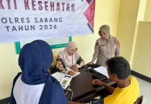 Polres Sabang Gelar Bhakti Kesehatan, Warga Antusias Ikut