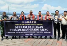 Polsek Sukakarya Perkuat Sinergi Timpora Awasi Aktivitas Orang Asing di Sabang