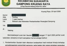 Surat Balasan Keuchik Krueng Raya Picu Sorotan, Diduga Tak Sesuai Tata Kelola