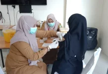 Nakes RSUD Kota Sabang Disuntik Imunisasi MR