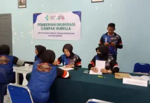 Nakes RSAL J. Lilipory Sabang Jalani Imunisasi Campak Rubella
