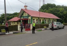 Polres Sabang Amankan Ibadah Kenaikan Isa Almasih di Gereja