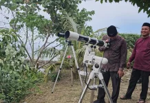Hilal 1 Zulhijjah di Sabang Tertutup Awan Tebal