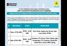 PLN ULP Sabang Lakukan Pemadaman Terjadwal untuk Penguatan Jaringan Listrik