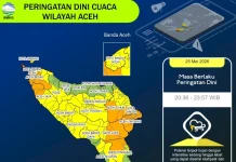 Timur-Tenggara Aceh Dilanda Cuaca Ekstrem Malam Ini