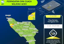 BMKG: Sabang-Banda Aceh Malam Ini di Guyur Hujan