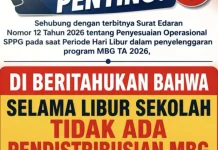 Distribusi MBG di Sabang Dihentikan sementara saat Libur Sekolah